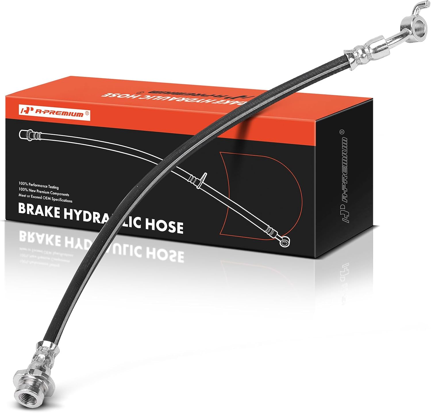 A-Premium Rear Passenger Side Brake Hydraulic Hose Compatible with Select Nissan Models - Sentra 2020 2021 2022 - Replace# 462106LB1B