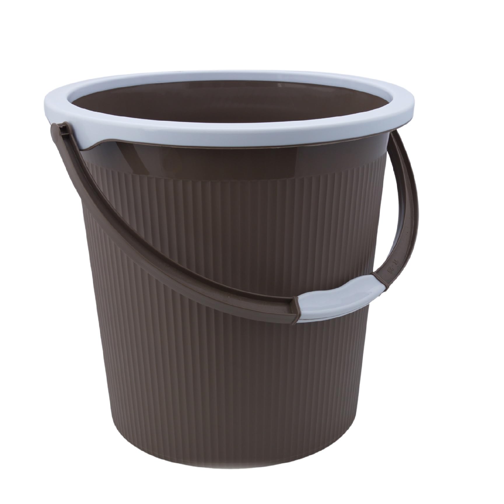 AIR O MATIC New Plastic Round Double Moulded Unbreakable Bathroom Bucket 18 LTR (Dark Brown)-image-16
