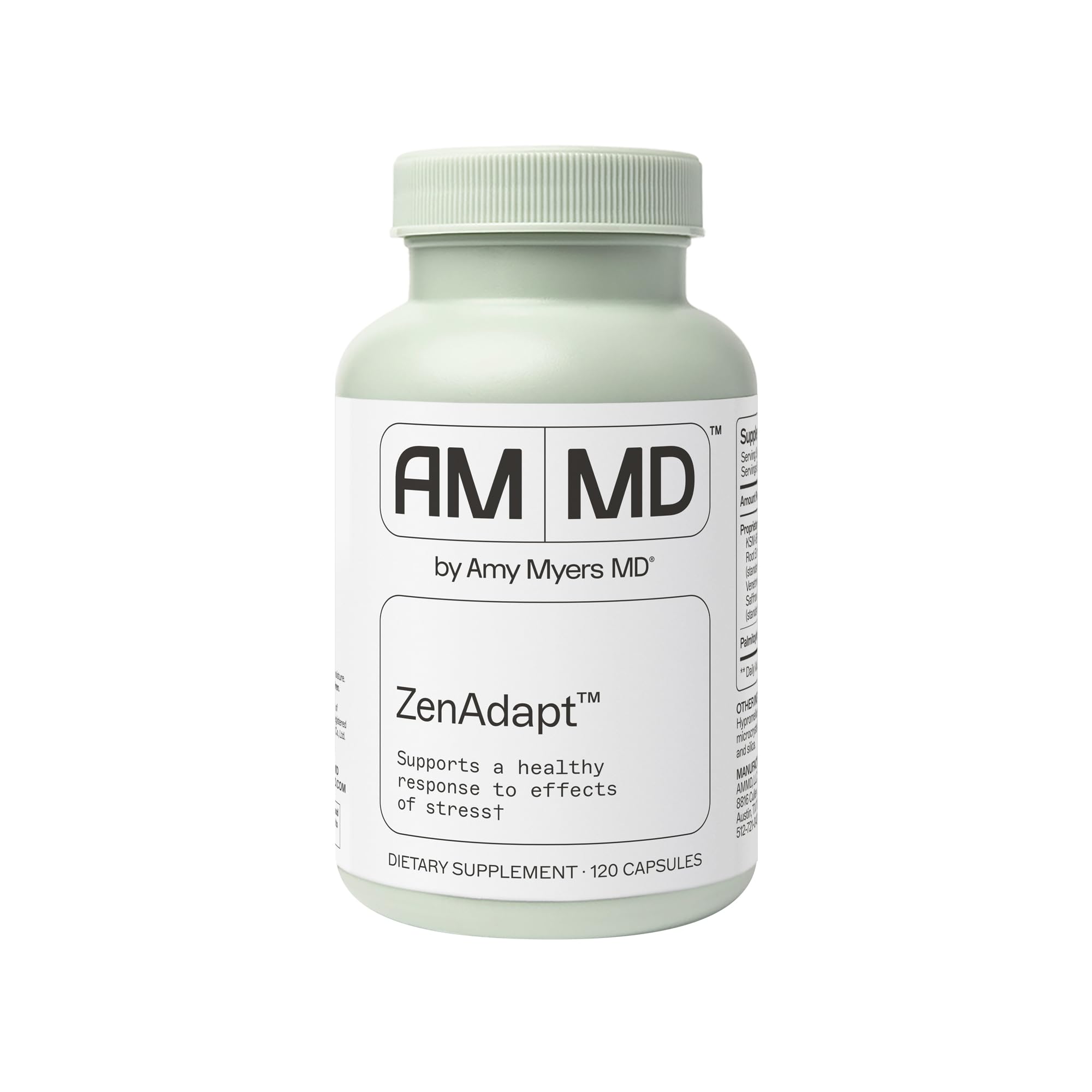 ZenAdapt Supplement - Supports Stress Relief & Cortisol Balance - Adaptogenic Blend with Pea, Saffron & Holy Basil - 120 Capsules