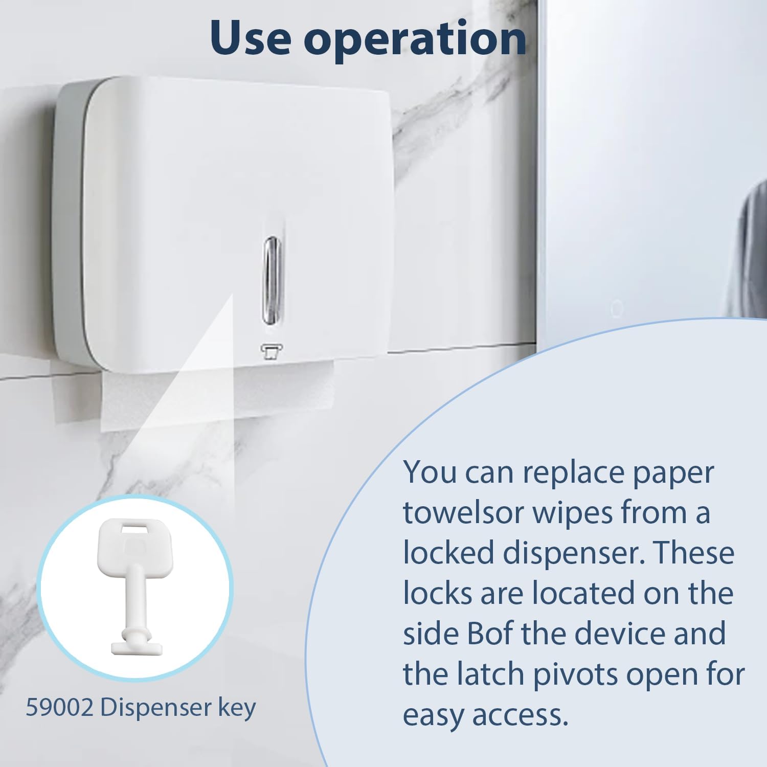 59002 Dispenser Key for Merfin Dispensers 1002MM 1003MM 1002 image 4