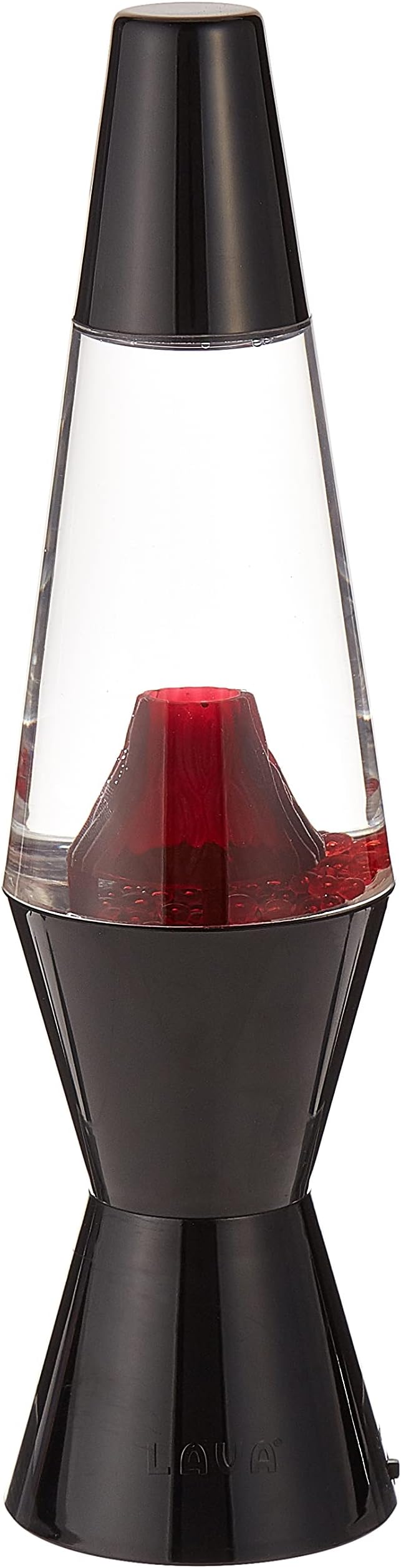 Lava 7103 10-Inch Mini Volcano Lamp, Plastic, White, Orange and red