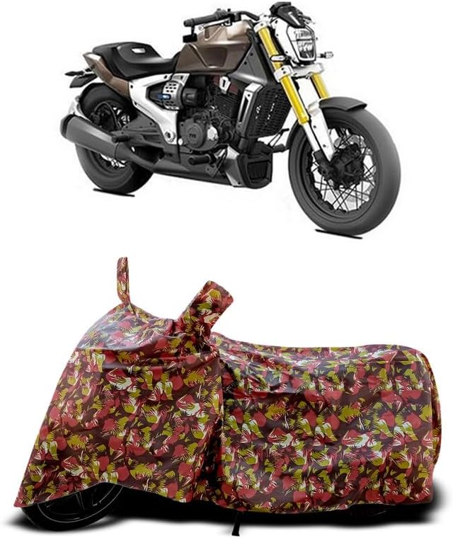 DUFFEL-Two Wheeler Bike Body Cover Compatible for Tvs Zeppelin Heat Protectio/UV-Rays/Birds Dropping/DustProof/Waterproof Indoor Outdoor and Parking Full Body Protection All Variants [RMJ]