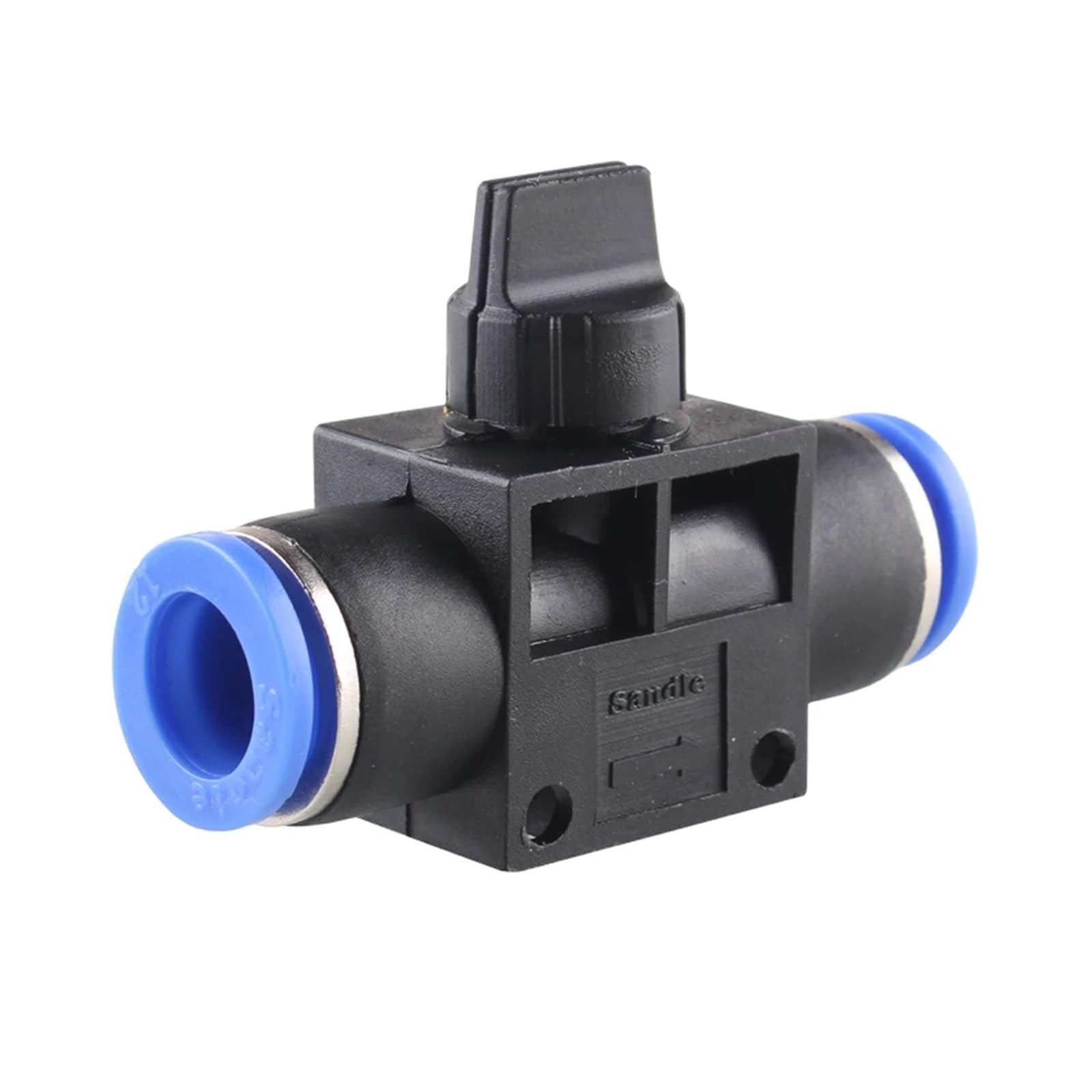 AARTERZZA Pneumatic Fittings HVFF 6mm 8mm 10mm 12mm Hose Push in Hand Valve for air Two-Way Flow Limiting Quick Connector(HVFF-12)