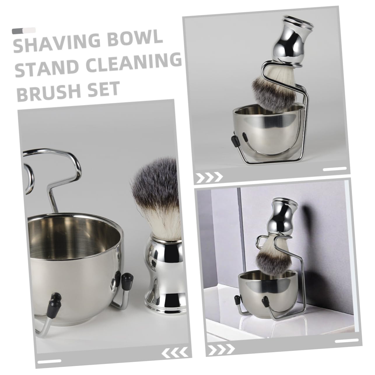 FOMIYES Razor Stand for Men Shaving Kit Set Brush and Bowl Mens Shaving Grooming Sets