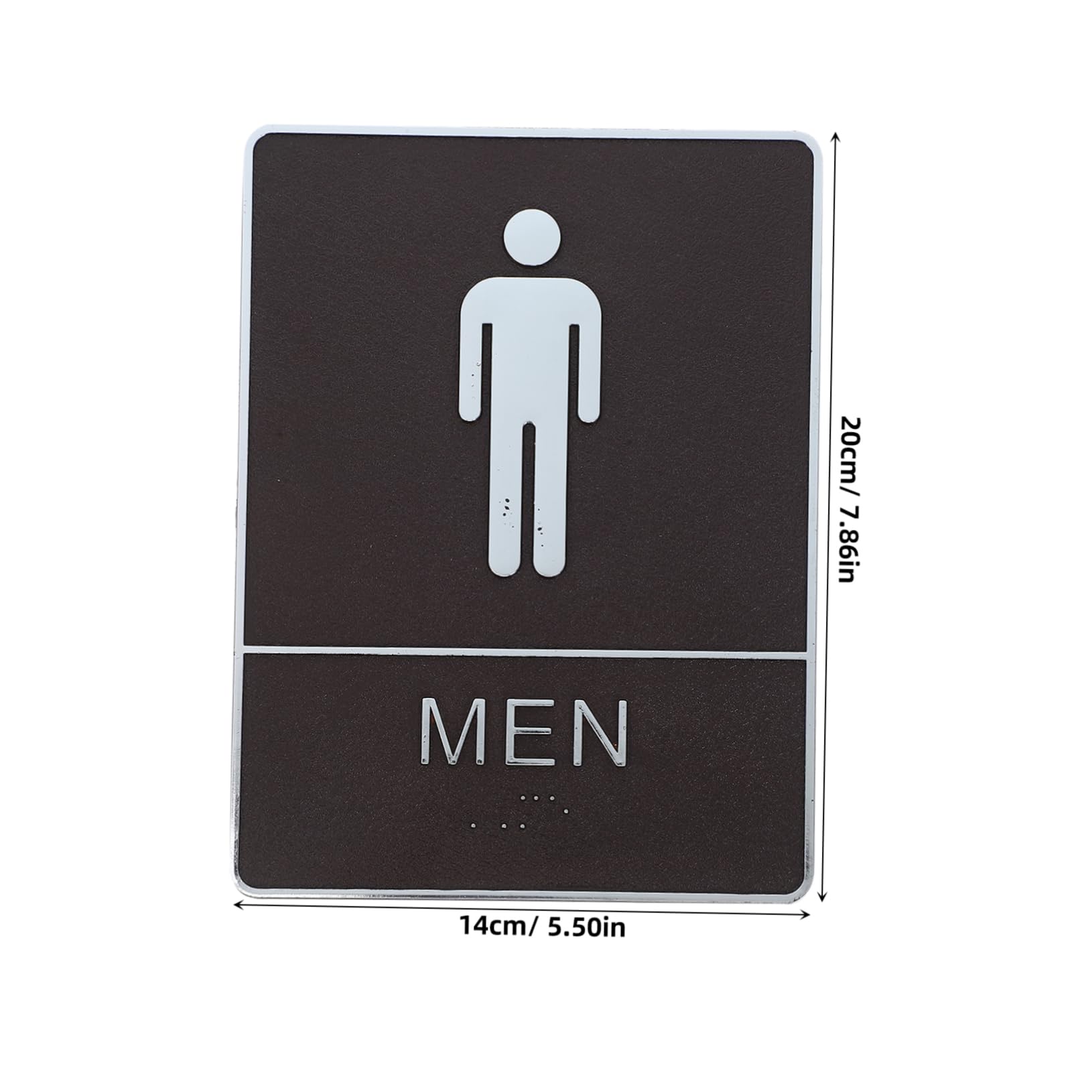 OUNONA Public Washroom Sign Braille Washroom Marker Self-Adhesive Acrylic Gender Restroom
