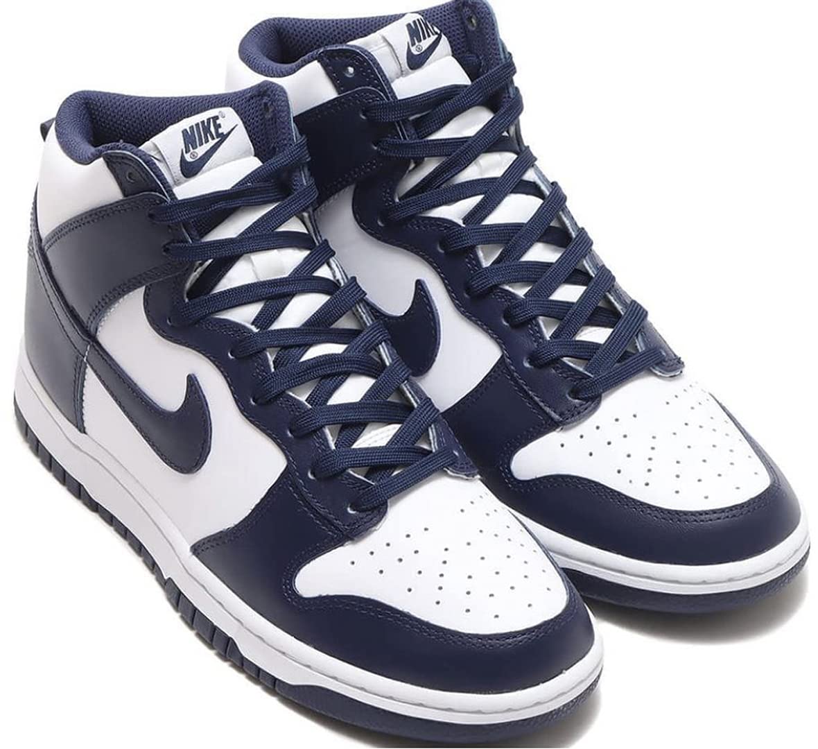 Nike Dunk High グレー/ネイビー ナイキ ダンク ハイ グレー×ネイビー×ホワイト - メルカリ