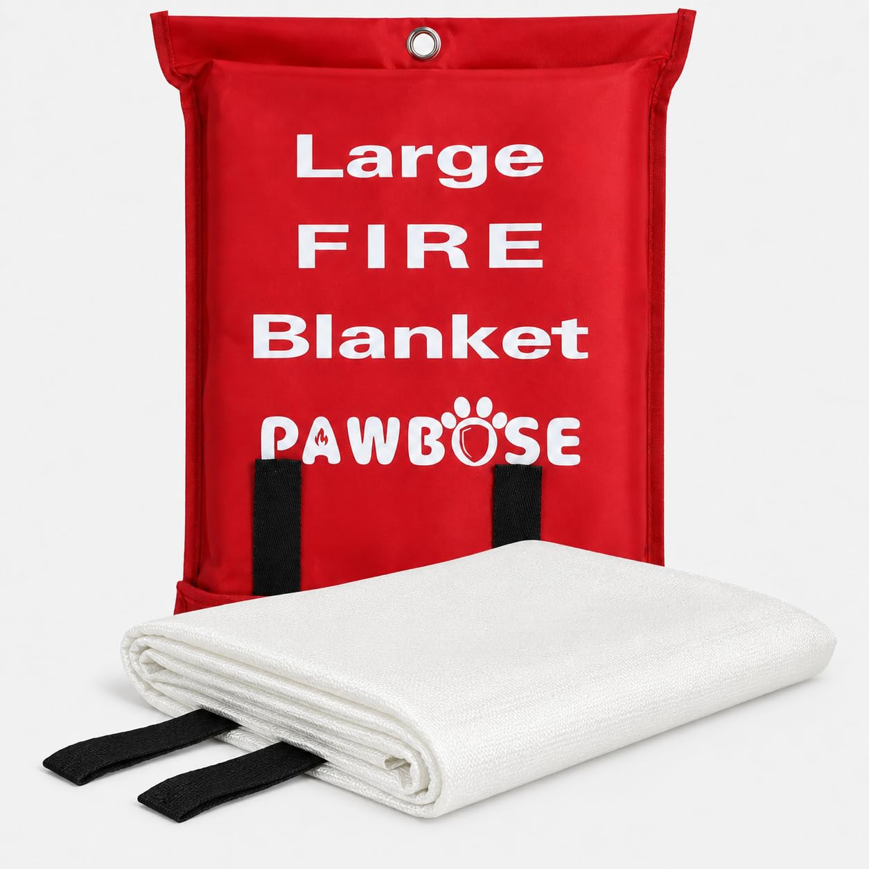 PAWBOSE Couverture d'extinction d'urgence extra large - 2 x 3 m - Couverture ignifuge en fibre de verre très résistante pour cuisine, atelier et camping
