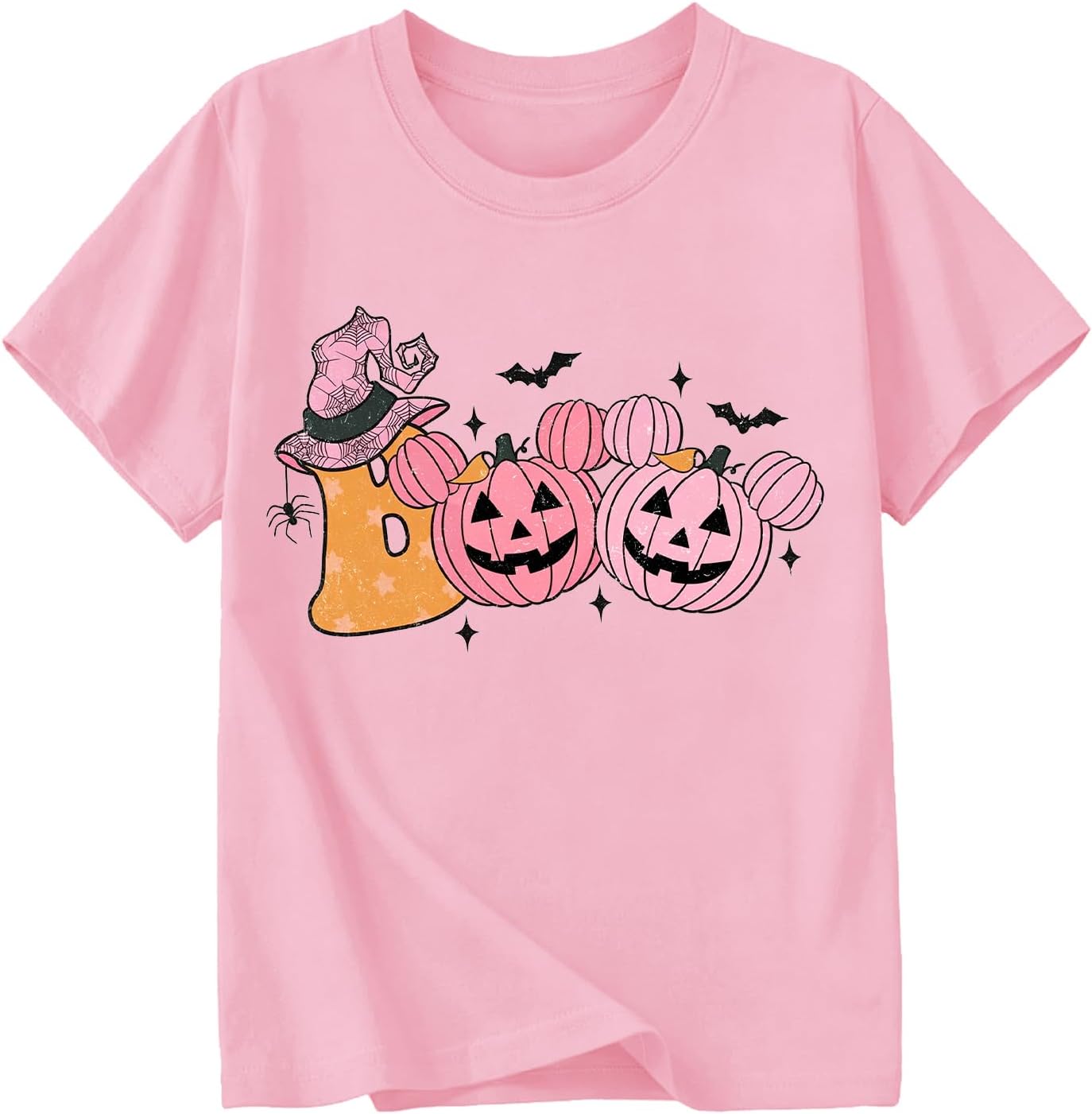 Girls Halloween Shirt: Cute Ghost Shirt Boy Halloween Shirt Kids Magic Boo Tie Dye Fall Short Sleeve Tee Tops