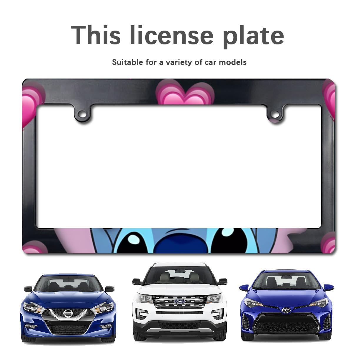 スティッチ　ライセンスフレーム　ナンバープレート　車用品　カー用品　ステッチ Amazon.co.jp: Stitch スティッチ 85 ナンバーフレーム 車用