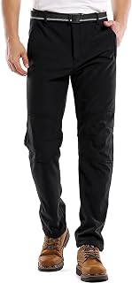 Jessie Kidden Waterproof Pants for Men Hiking Snow Ski Fleece Lined Insulated Soft Shell Outdoor Winter Pants