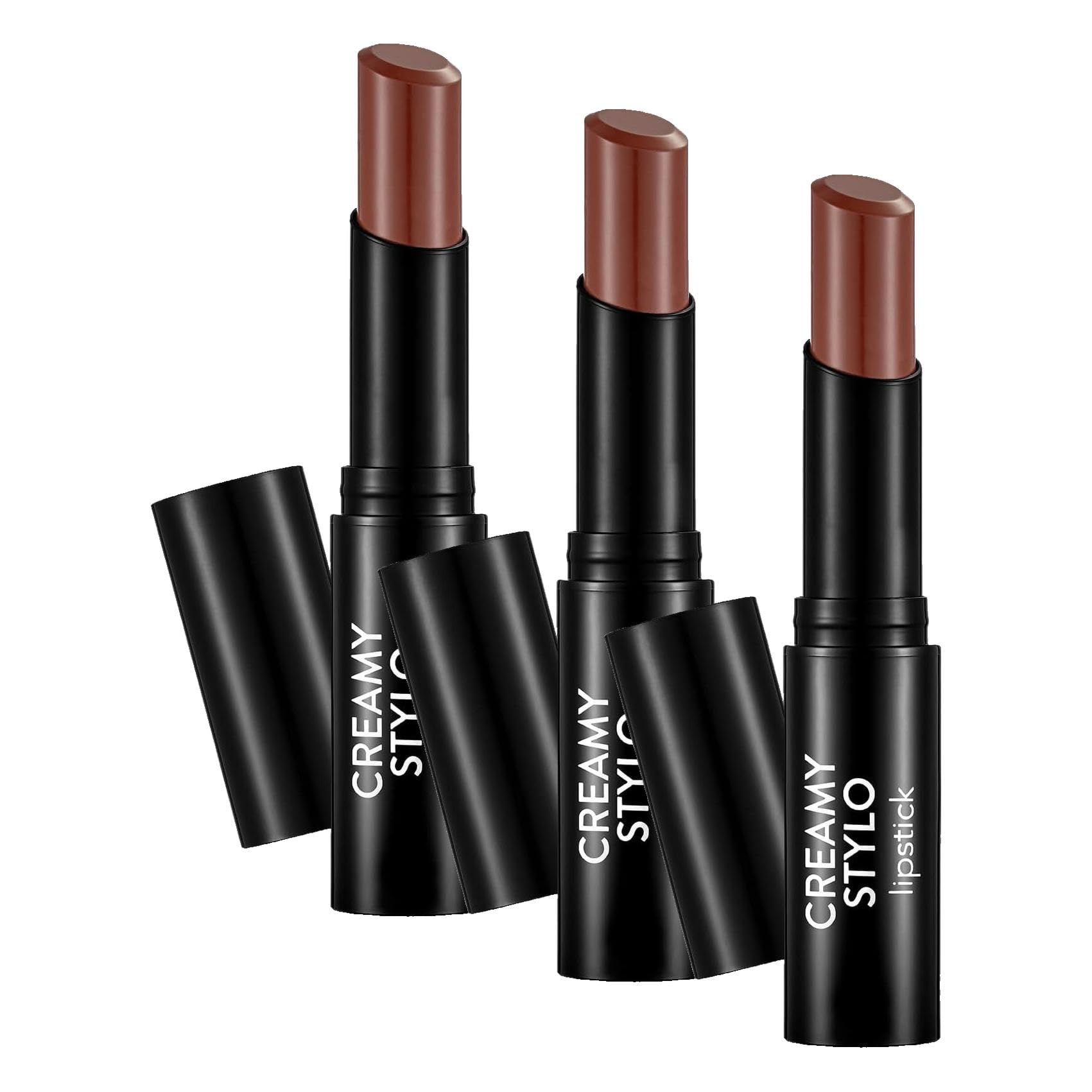 Flormar Yarı Parlak Stick Ruj Creamy Stylo Lipstick 012 Rosewood (3 paketi)