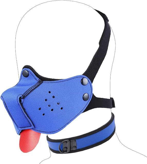 Bozal de neopreno para cachorros, máscara con capucha para perro
