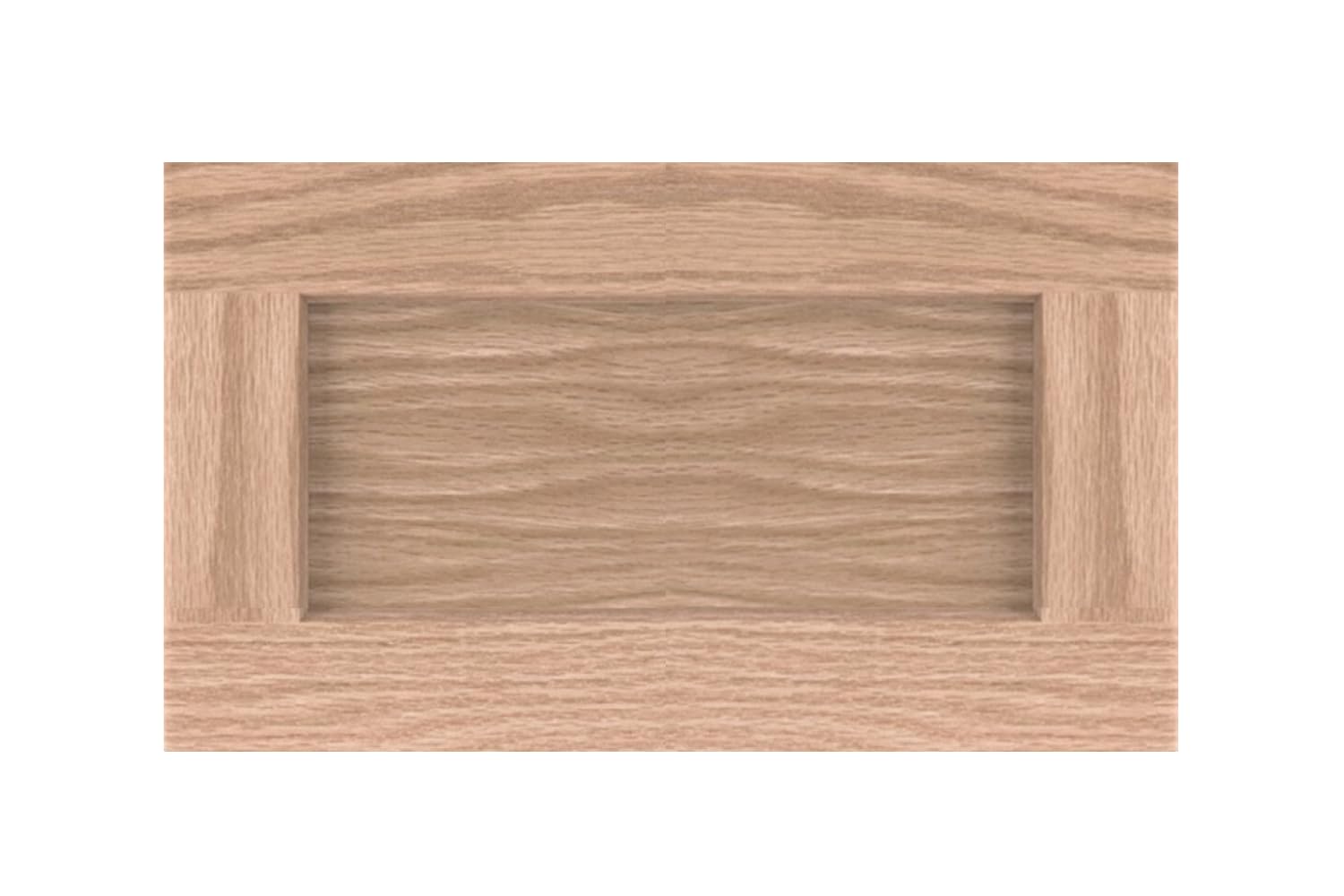 ONESTOCK 14.75W x 7.25H Unfinished Oak Kitchen Drawer Front Replacement, Shaker Style
