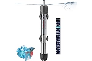 HITOP Adjustable Aquarium Heater for 10-Gallon Turtle Tank