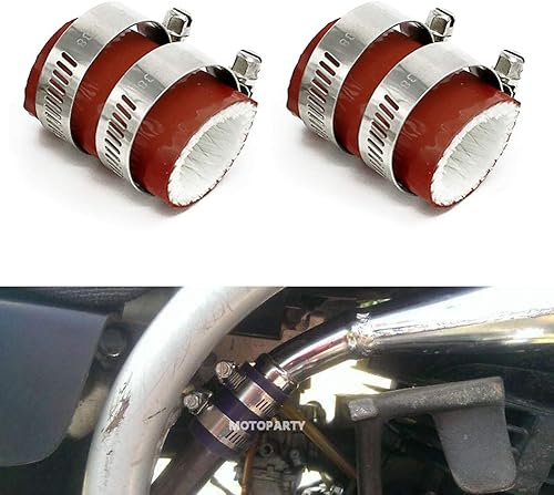 Miniatura 10 de Motoparty Abrazaderas de acoplamiento de escape de alta temperatura de 1 pulgada ID para Yamaha Banshee YZF350 YFS200 Raptor Blaster KX80 KX125