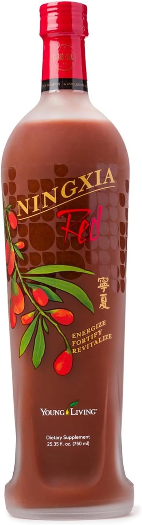 Young Living NingXia Red Antioxidant Drink | 25.35 fl oz | Superfruit with Wolfberry, Blueberry, Pomegranate, Orange, Lemon & Yuzu Essential Oils | 1 Pack