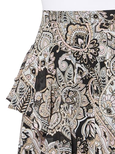 Jones New York Women's Pull on Bias Cut Ruffle Trim Skirt (Line3