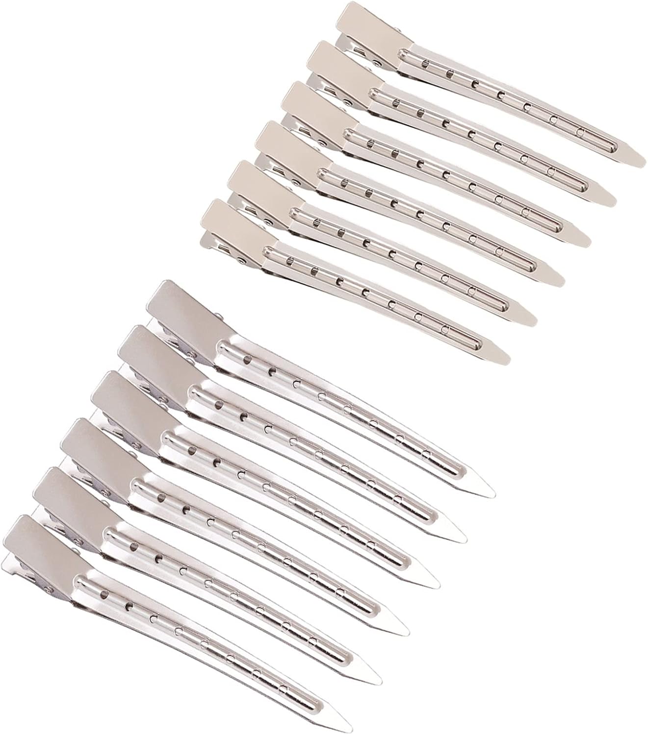 Amazon Co Jp ダッカール プロ用 美容師 理髪 業務用 ヘアクリップ 前髪 強力 跡がつかない Shefun ヘアピン黒 銀 ステンレス ワニクリップ 髪留め 7cm 8 5cm 12本セット ふんわり前髪クリップ Jp187 銀 ビューティー