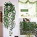 Homvik Plantas Hiedras Enredaderas Artificiales 24Pcsx2.2m Plantas Colgantes Artificiales Guirnalda para Decoración...