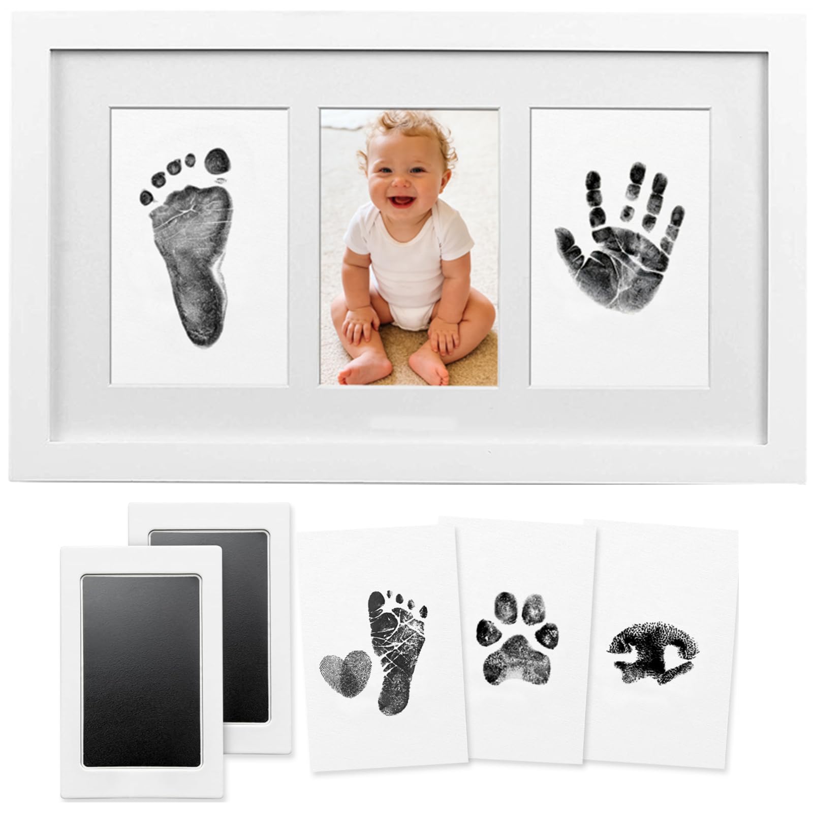 PewinGo Baby Handabdruck und Fußabdruck Set,Abdruck benutzt als Süßes Erinnerung zur Geburt