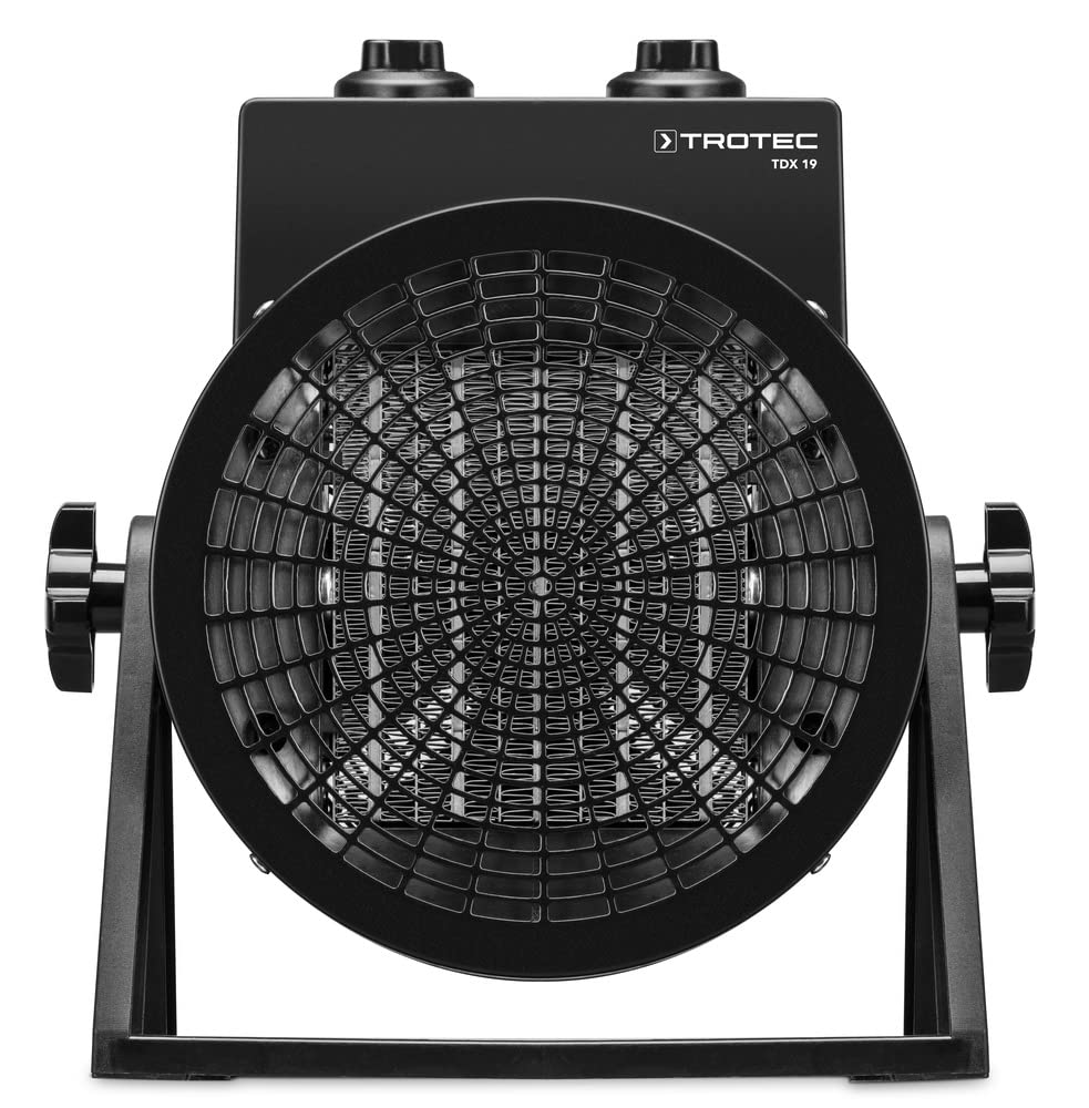 TROTEC Chauffage soufflant céramique TDX 19 jusqu'à 3 kW de puissance protection contre la surchauffe moteur de ventilateur avec protection thermique