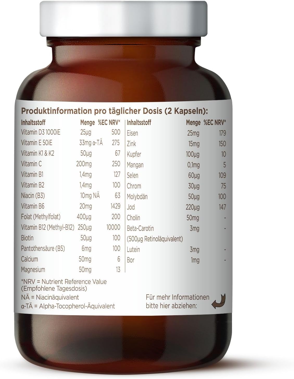 BioCare Methyl Pregnancy Multinutrient, 60 Kapseln | Mit Folsäure, Zink und Vitamin B12, Für Empfängnis, Schwangerschaft & Stillzeit