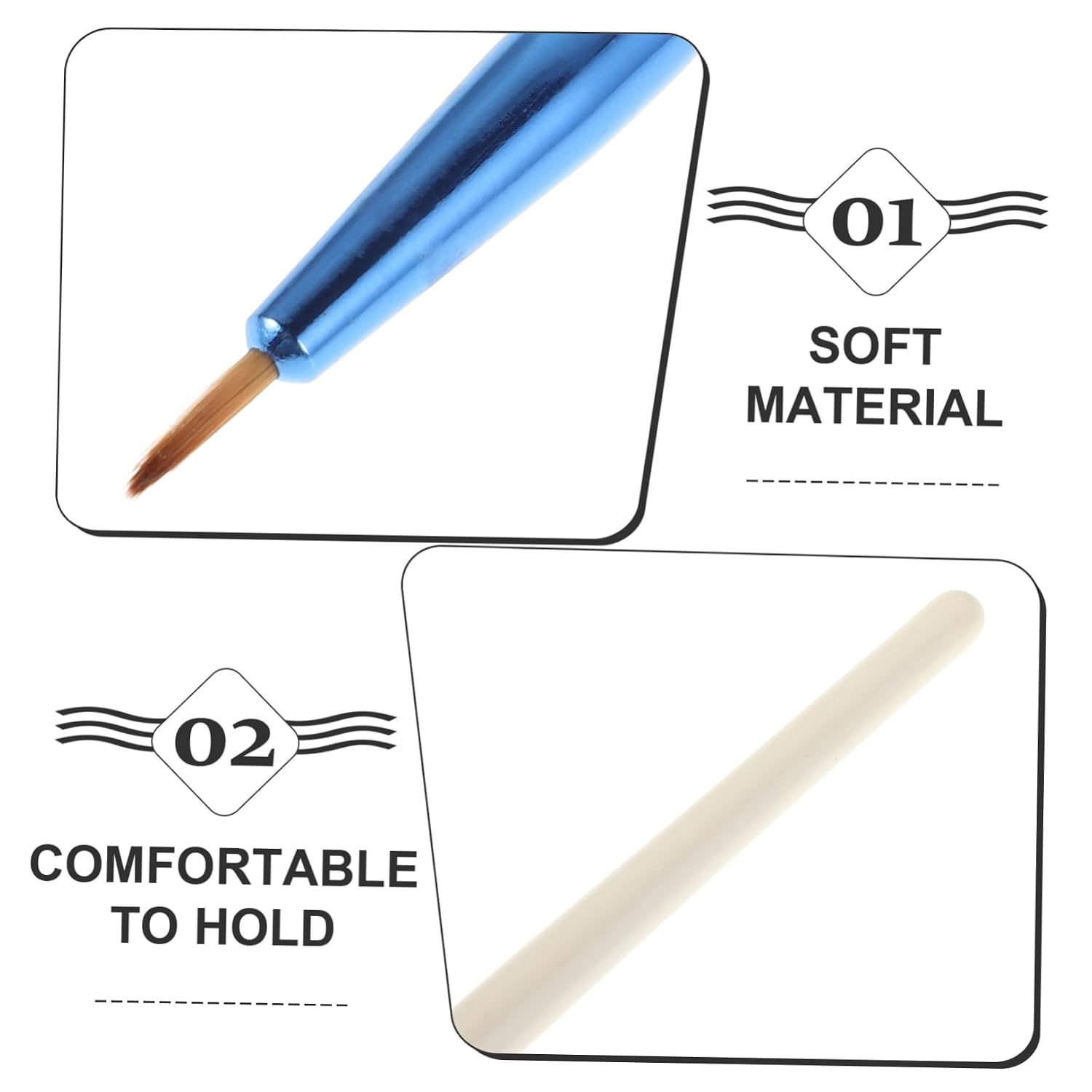 Didiseaon Eyeliner Brush Fine Tip for Precise Application Soft Bristles Eyeshadow Brush Tool for Detailed Makeup for Eyeliner Designs and Areas