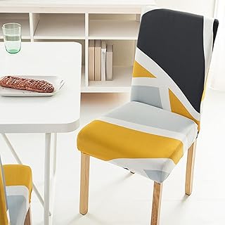 E,2pcs, Dining Chair Covers Set of 2/4 Stretch Dining Chair Slipcover wi...
