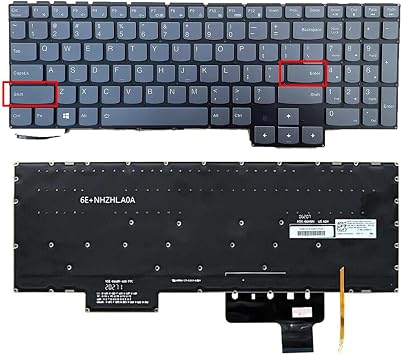 US Backlit Laptop Replacement Keyboard for Lenovo Legion S7-15ACH6 S7-15ARH5 S7-15IMH5 R9000X Y9000X with Backlit Laptop Keyboard