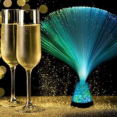 Tradeopia Novelty Fiber Optic Light Glitter Lamp, A Great Room Decor Which Gives Romantic Touch to Your Home, Bedroom Decor, Night Light, Led Lighting, ?11.3 ounces