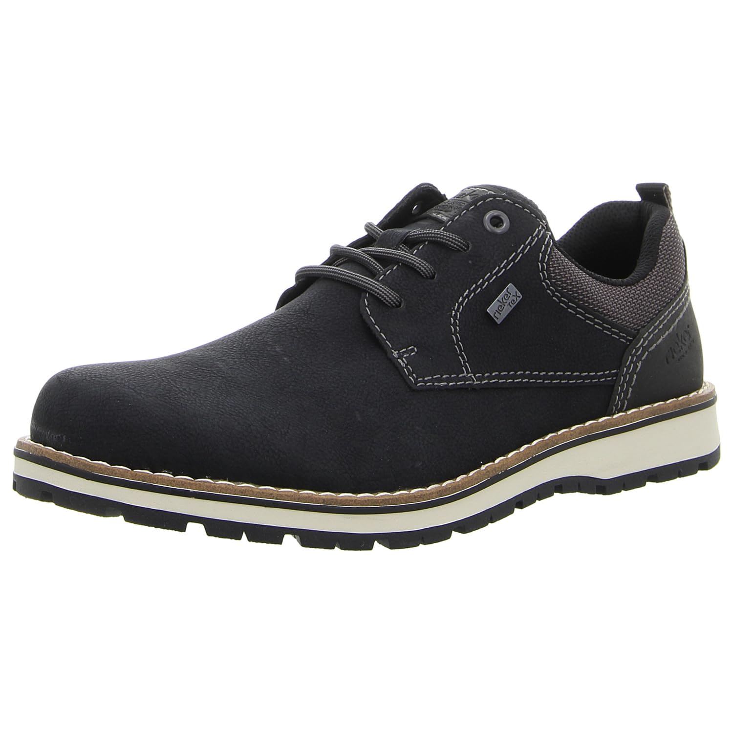 Rieker 38406-24 Lace-Up Shoes Synthetic Men in Brown, Black 00, 9.5 UK