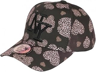Gorra infantil original marrón corazones Panthero NY béisbol de 7 a 12 años - Tamaño: Talla única - Color: Marrón - Niño, marrón, Talla única