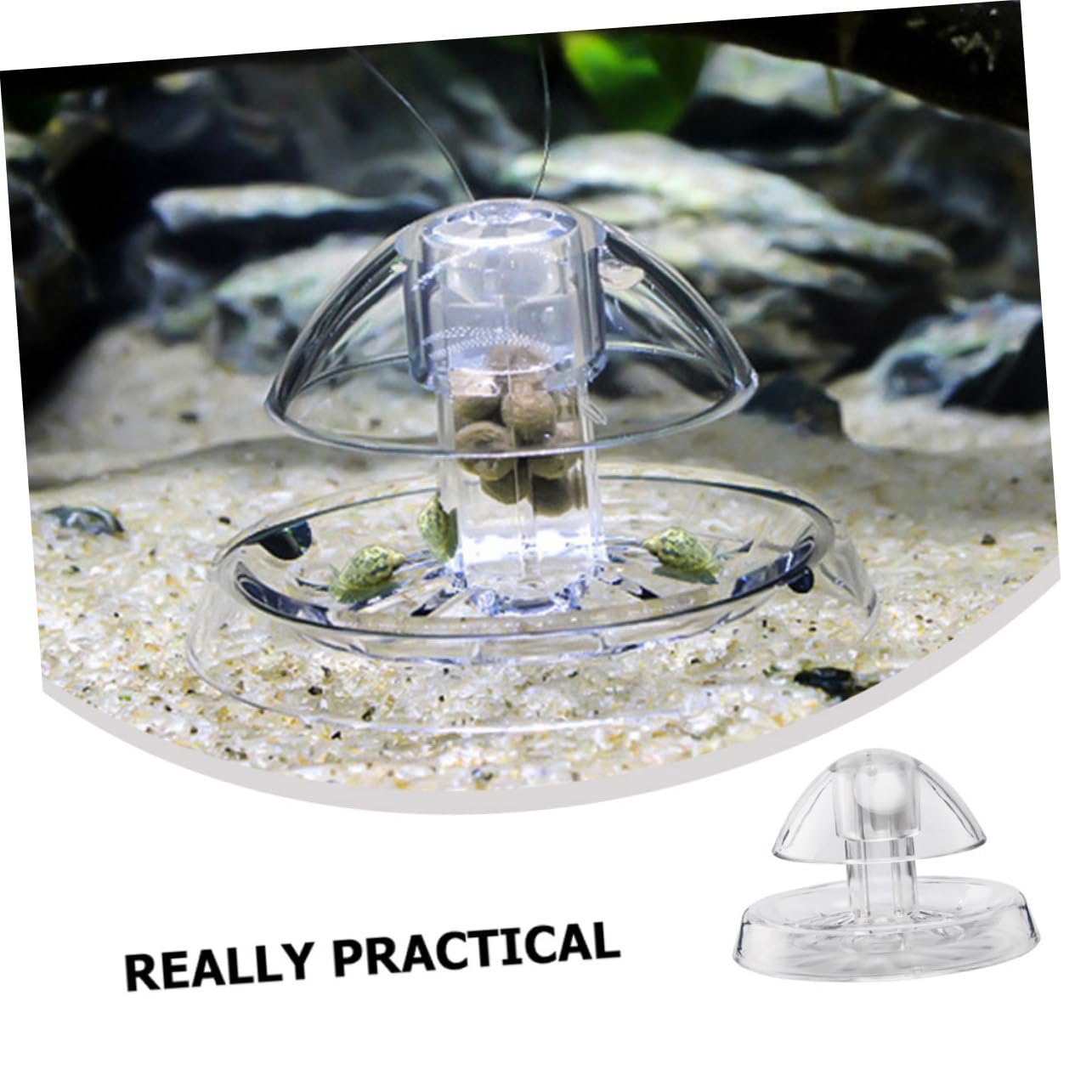 YARNOW 20 Piezas Trampa para Caracoles Capturador de Caracoles Atrapa Caracoles plástico Herramienta para atrapar Caracoles atrapa Caracoles de Acuario Trampa de Caracol Transparente