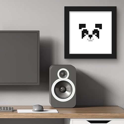Miniatura 6 de Trends International Gallery Pops Minecraft Pixeles icónicos - Mobs - Arte de pared de panda, versión enmarcada en negro, 12 x 12 pulgadas