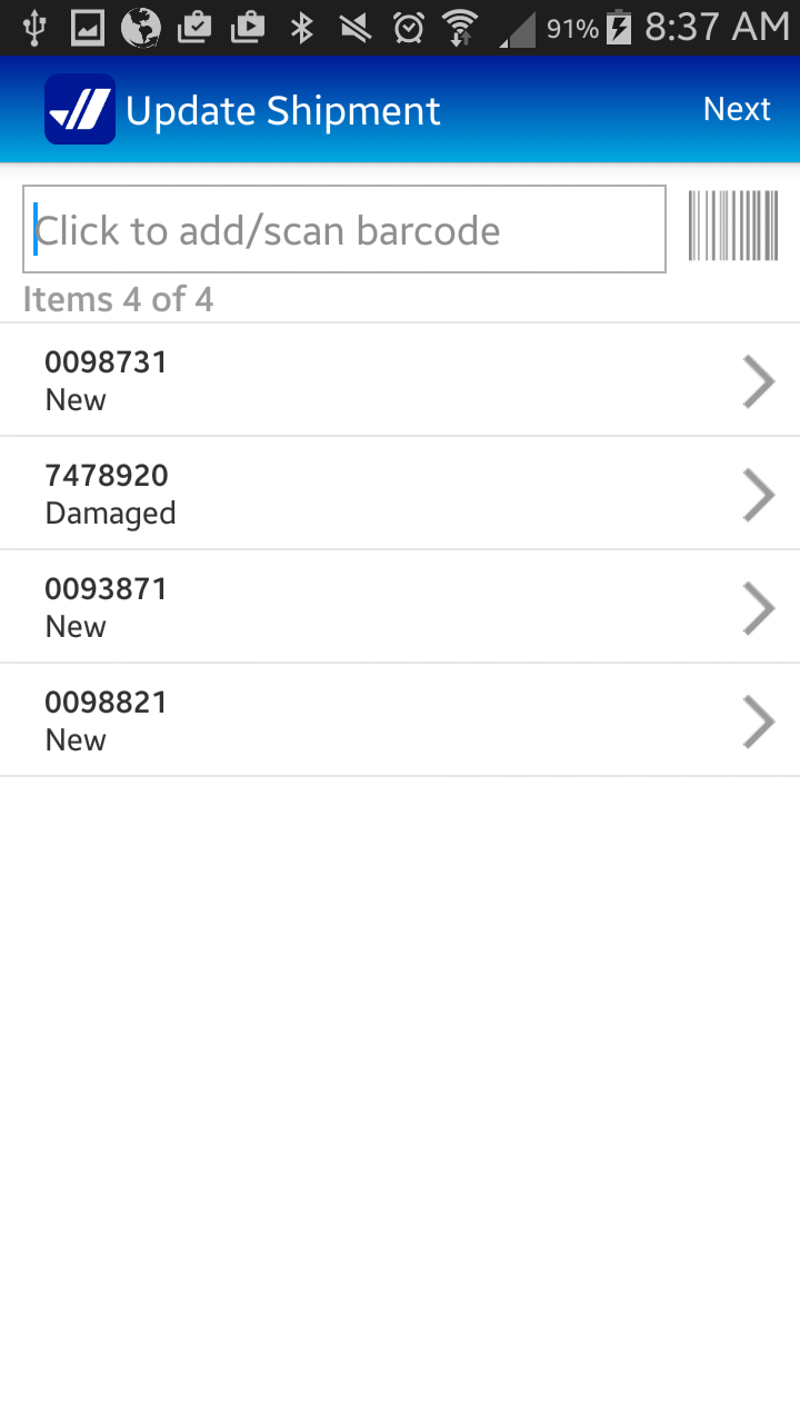 Purolator IntraOffice Track App on Amazon Appstore