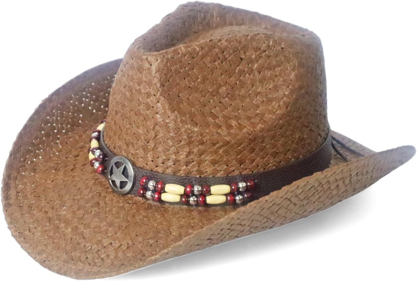 Goldcoast Sunwear Lone Ranger Western Drifter Cowboy Hat Brown, 7 1/8-7 1/2