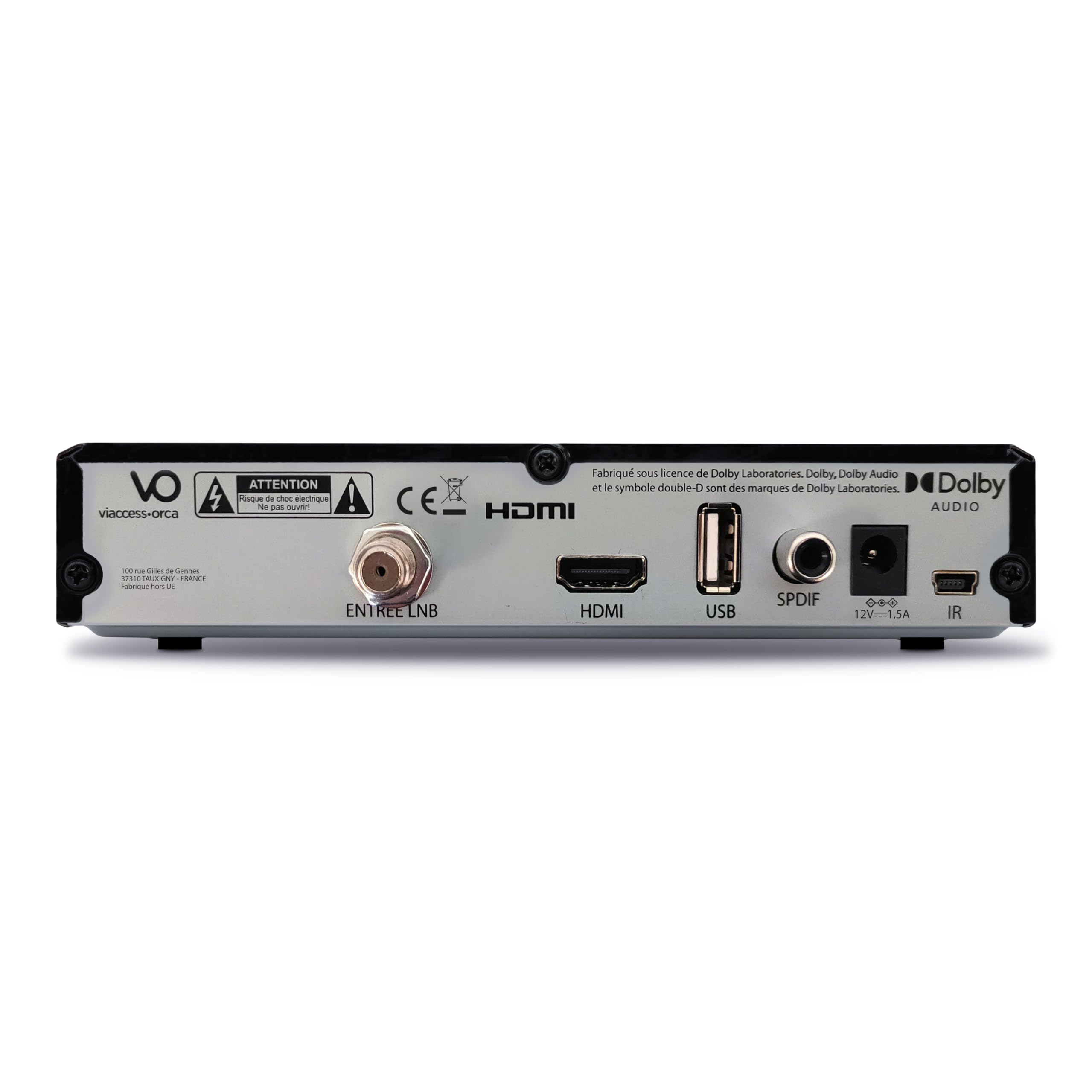 METRONIC 441680 Fransat 4K UHD HDR10 Satélite, Recepción de TDT, Sonido Dolby Atmos, Puerto USB de Doble Potencia, Tarjeta Fransat incluida, Pausa y reproducción de TV (Time Shift)