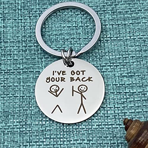 Xyqcy Funny Friendship Gifts For Women Men, Best Friend Keychain For Friends Bff Besties Companion, I've Got Your Back Key Chain For Brother Sister Son Daughter Graduation Birthday Valentines Gift #TOP2