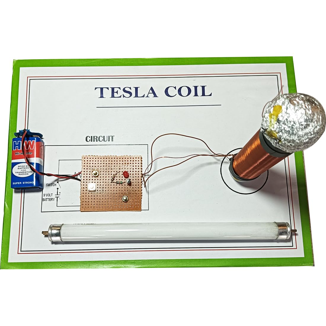 Generic Tesla Coil Physics Working Project and Model Science Kit for Middle School & High School Students (6 - 22 Years) - Electrical Engineering, Physics