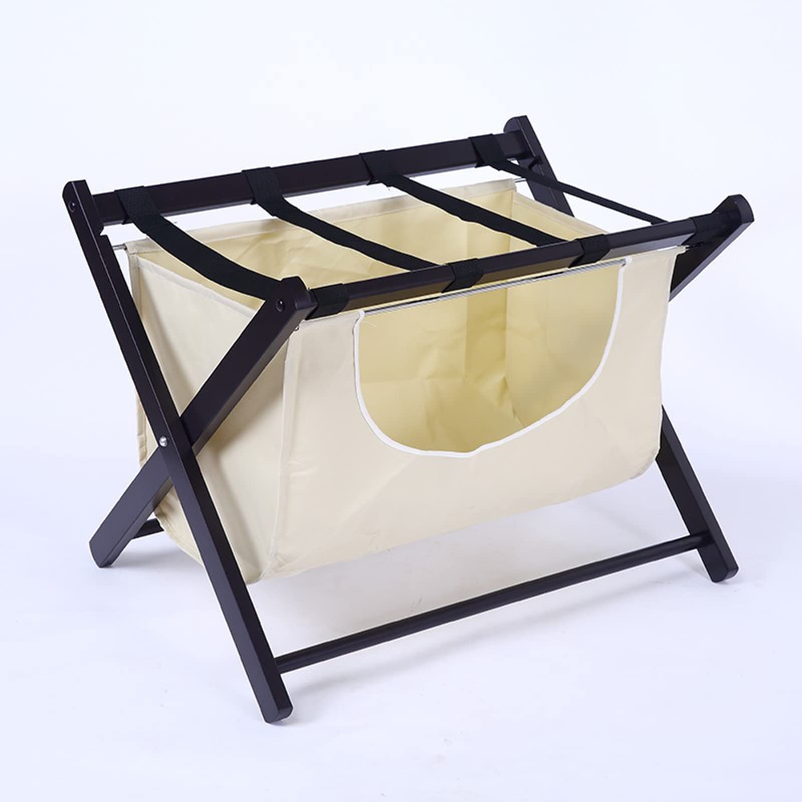 Porte-bagages de chambre d'amis pliable en bois pour simplifier l'accueil de vos proches