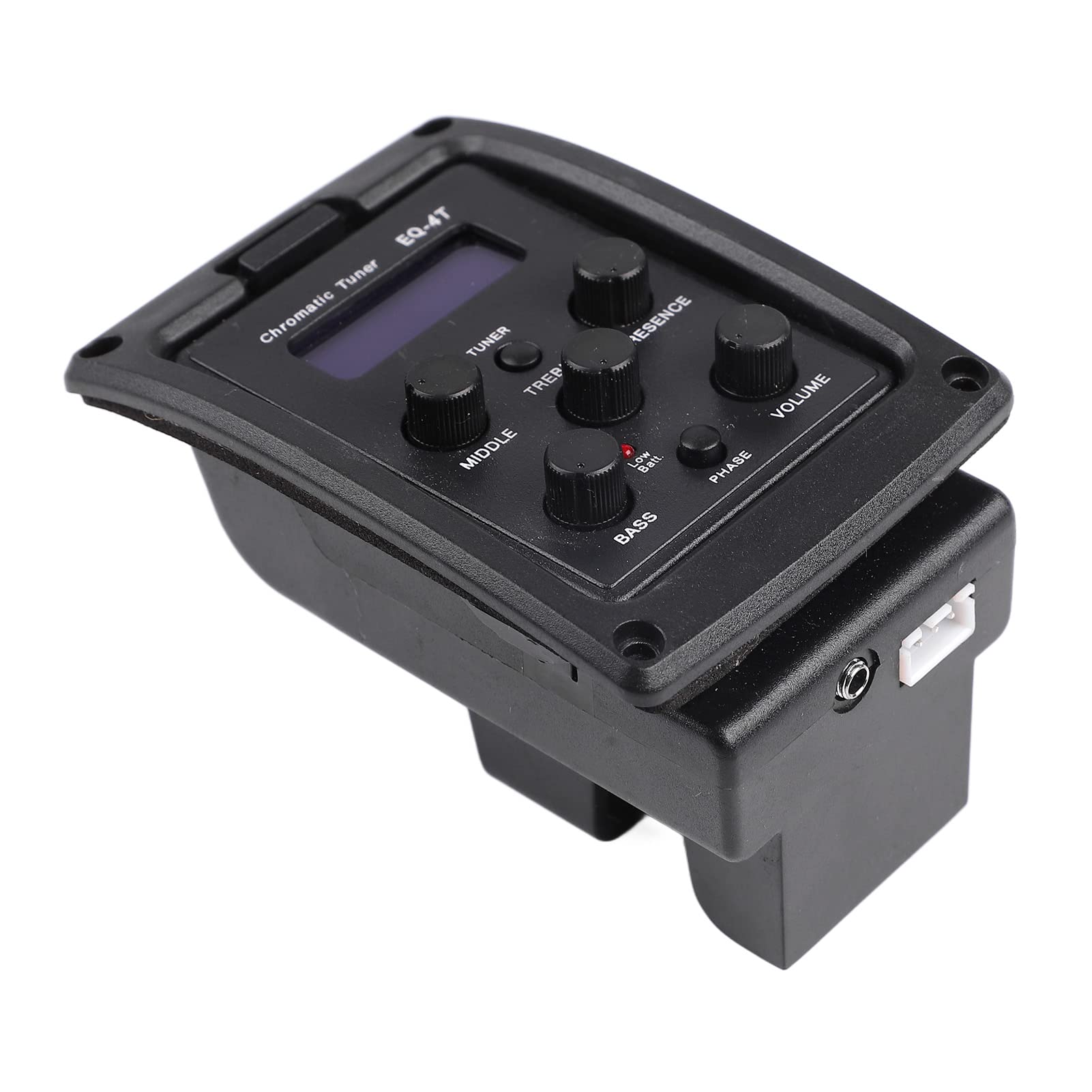 Égaliseur De Guitare 4 Bandes, EQ De Micro Portable 4 Bandes, Boîtier En Plastique, égaliseur De Guitare, Accordeur De Couleur, Pédale D'effet De Guitare, Accessoires De Basse Pour la Performance