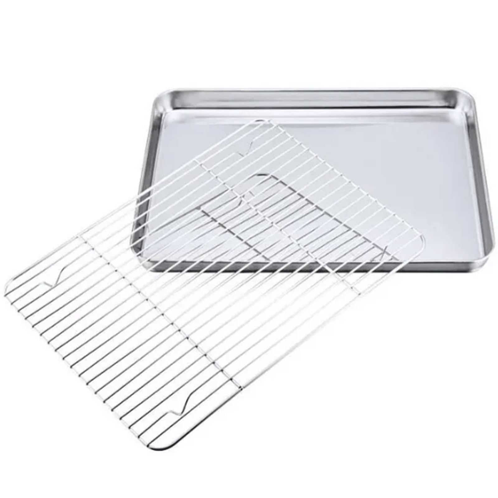 Plateau antiadhésif rectangulaire pour cuire sans attacher et refroidir vos plats facilement