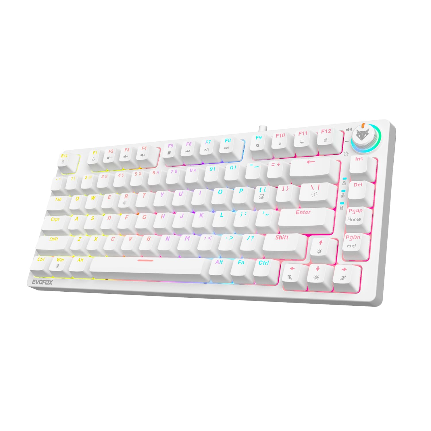 EvoFox Katana X2 TKL Mechanical Gaming Keyboard, White - Image 1