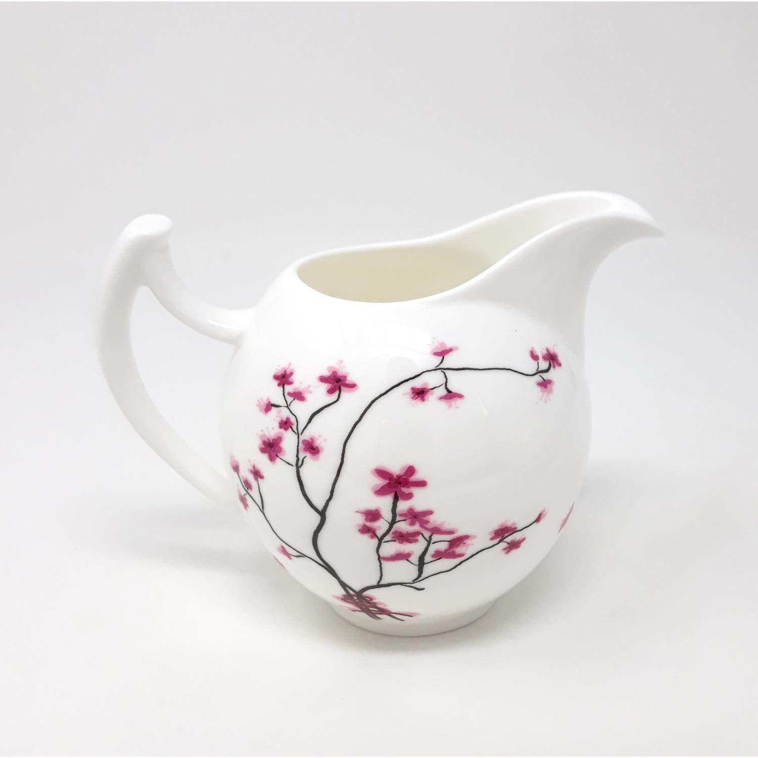 TeaLogic Milchkanne & Zuckertopf mit Tablett "Cherry Blossom"