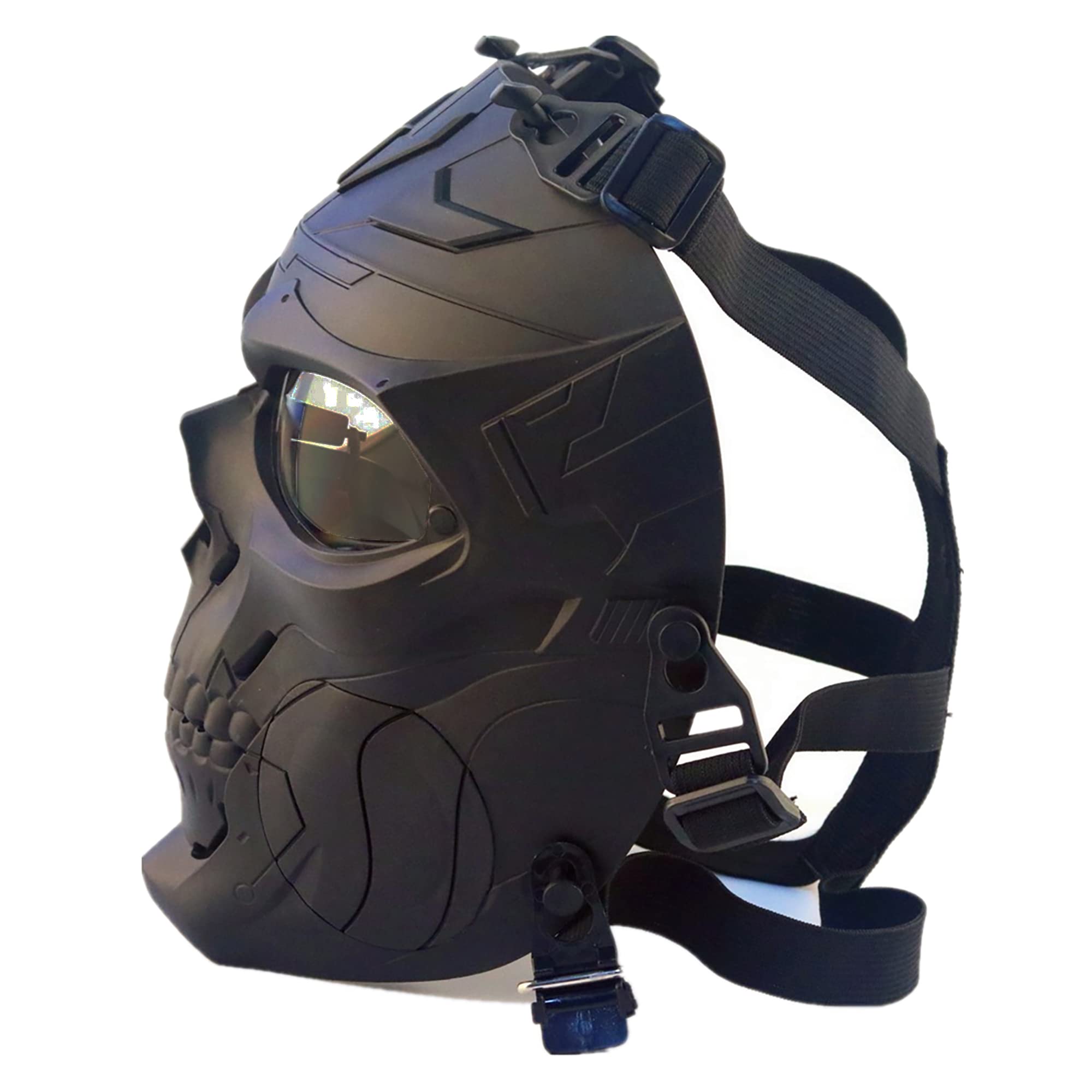 Maschera Softair Tattica Faccia piena Maschera di Paintball Maschere cranio protettive Full Face con PC Lens Occhiali per Cs BBs Gioco Halloween Cosplay