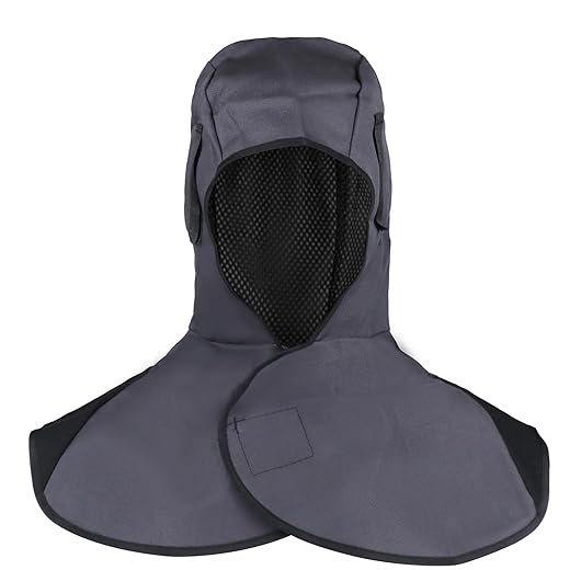 Welding Hood, Light Weight Heat & Abrasion Resistant Head Protector with Neck-Shoulder Drape, Essential Welding Helmet Cape for Men & Women