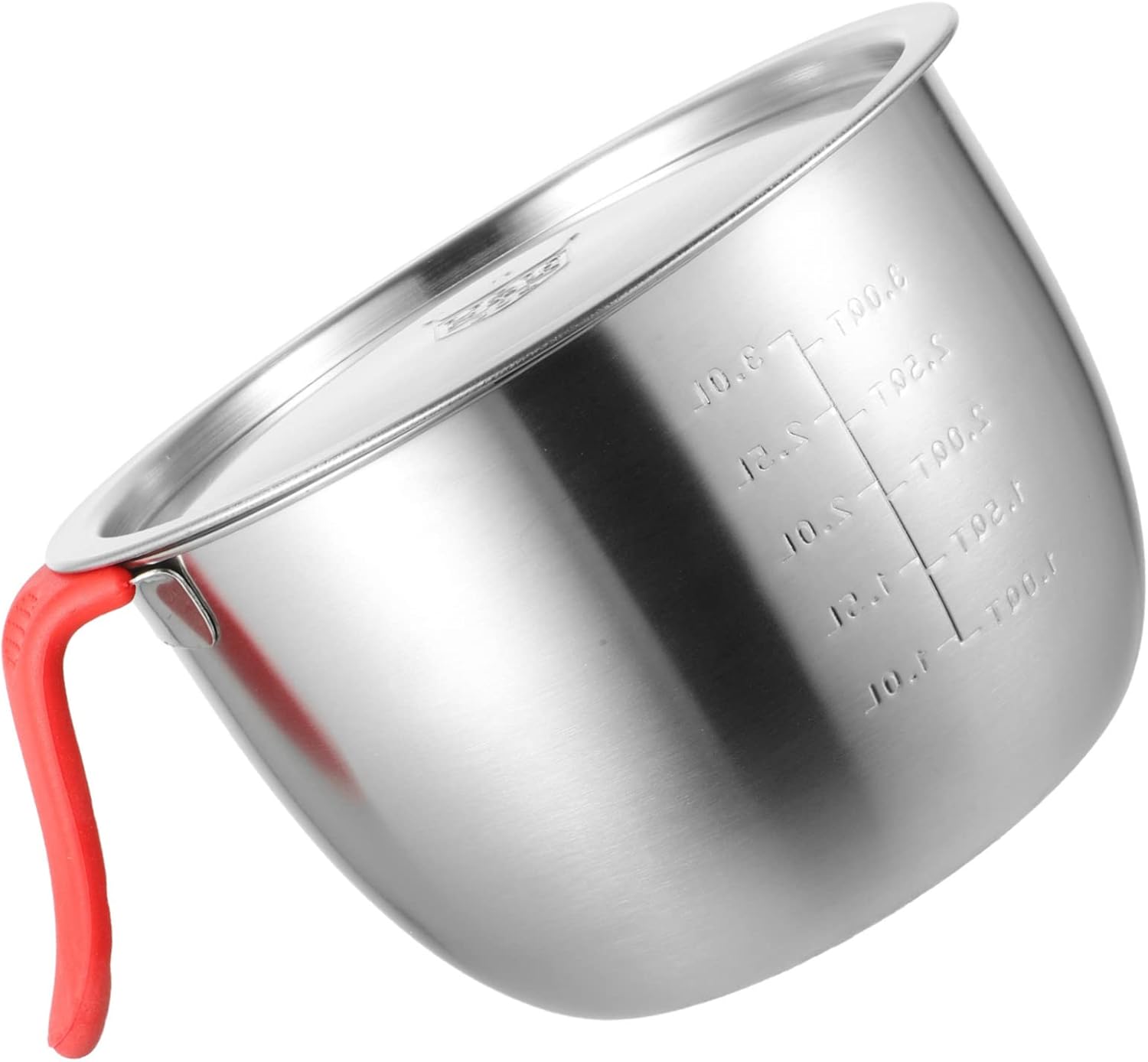 Homoyoyo 304 Stainless Steel Mixing Bowl Set with Lid Deep Salad Bowl and Egg Whisking Basin Kitchen Gadget for Cooking and Baking for Cream and Salad Preparation