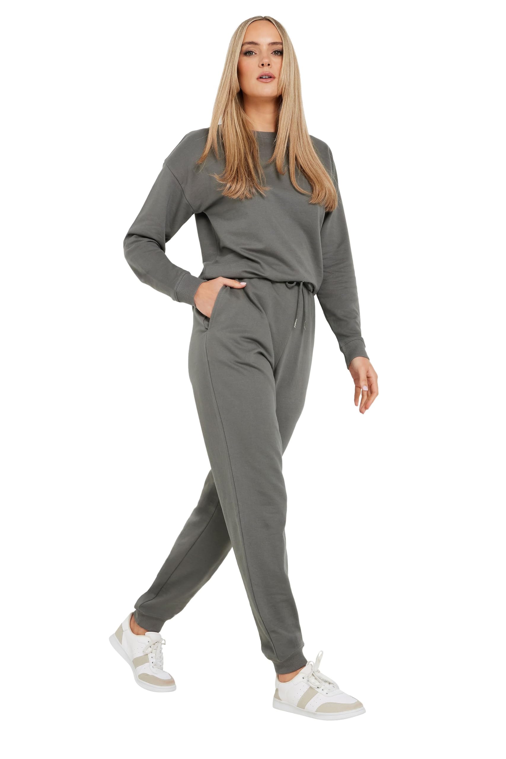 Long Tall Sally Women's Charcoal - Lts Tall Grey Cuffed Joggers