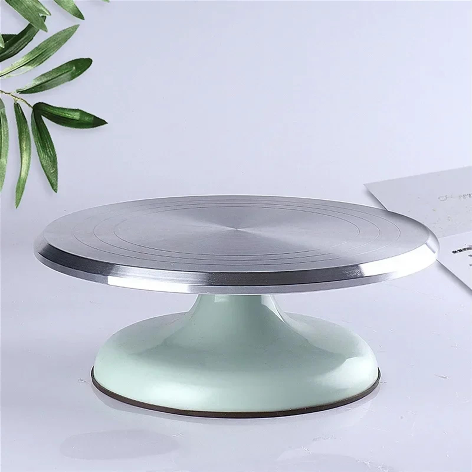 Plateau tournant pour gâteaux Plateau tournant for gâteau en aluminium 10/12 pouces Support rotatif for décoration de Accessoires pâtisserie for cuisine Ensemble d'outils cuisson(Pink 12 inch)