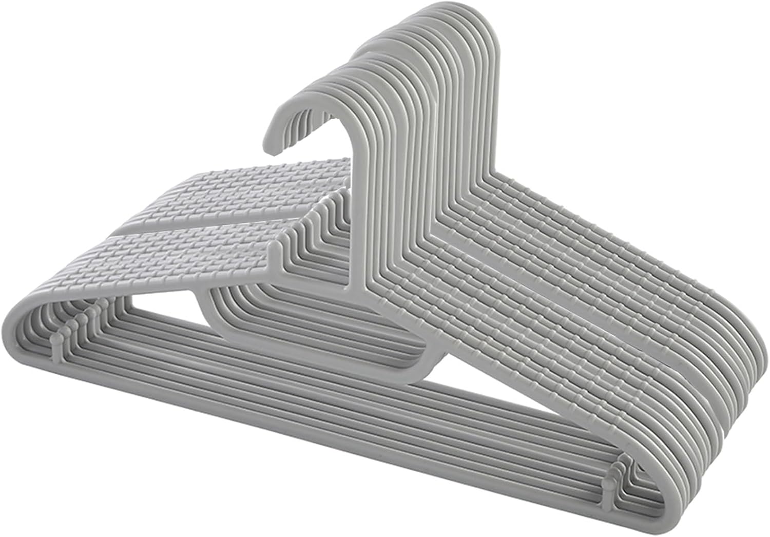 Stainless Steel Hanger,Wooden Hanger,20 Pack Plastic Suit Hangers,Heavy Duty Hangers,Non-Slip, Lightweight, Space Saving Hangers,
